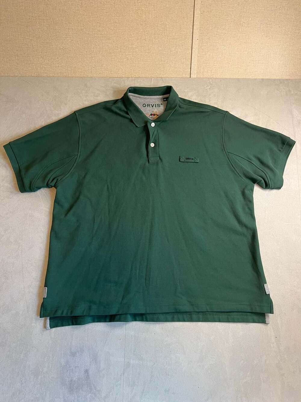 Orvis Polo Shirt Size XXL Green Cotton Short Sleeve Collared